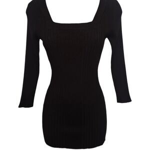 NWT Y2K Deb Say What? Form Fitted Square Neck Top